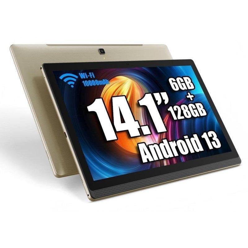 Tablette Meswao B1 Wi-Fi 14,1" 6 Go 128 Go Doré Caméra