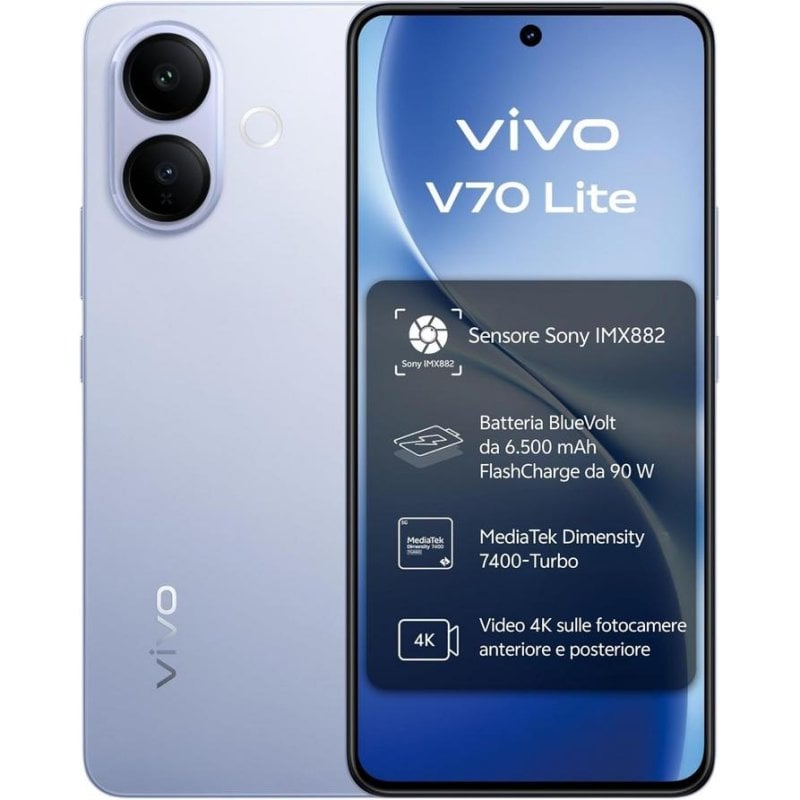 Vivo V70 Lite 5G 6GB 256GB 6.77" Azul