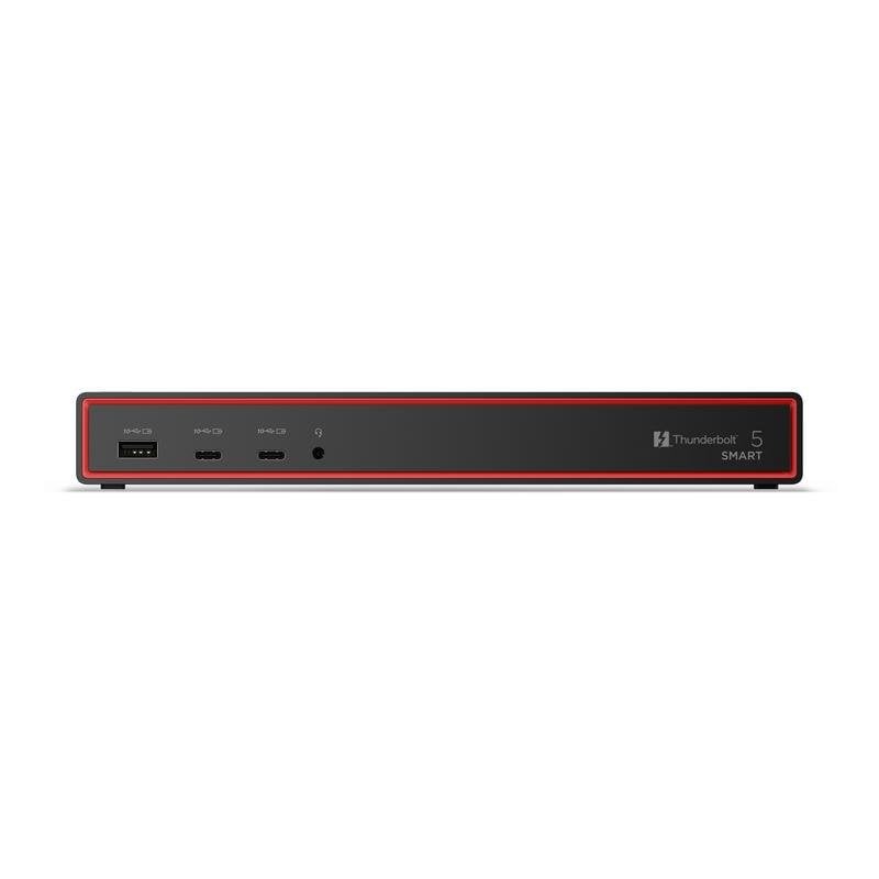 Base para portátil Lenovo ThinkPad Thunderbolt 5 Smart Dock 7500 8K 180 W Eclipse Black