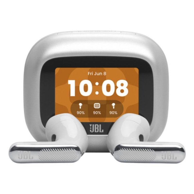 Auriculares JBL Live Flex 4 inalámbricos Bluetooth con cancelación de ruido y protección IP54 plata