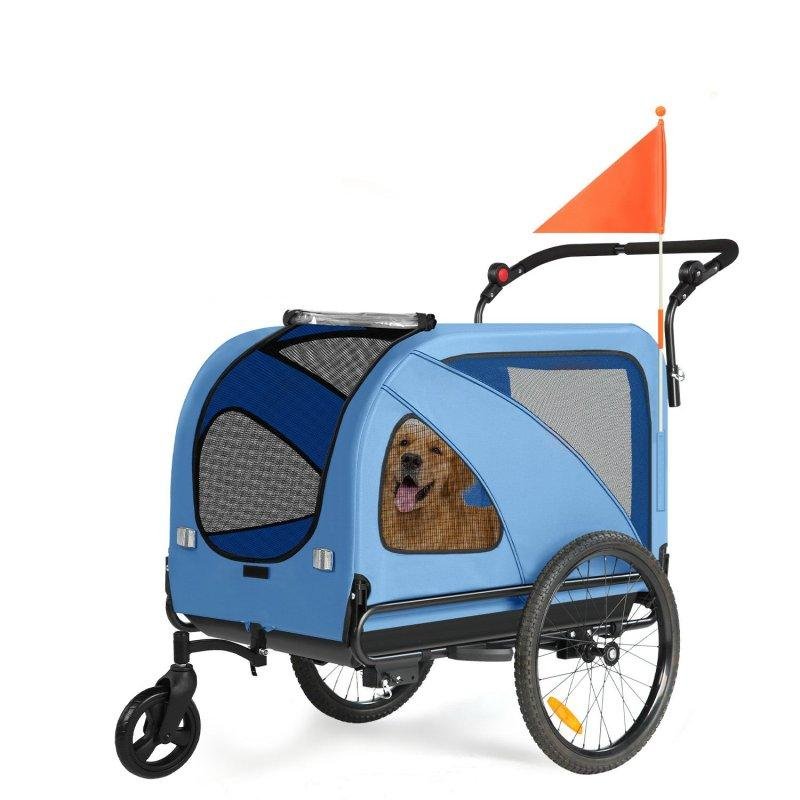 Remolque para mascotas 2 en 1 Sepnine 10202NS azul hasta 50 kg