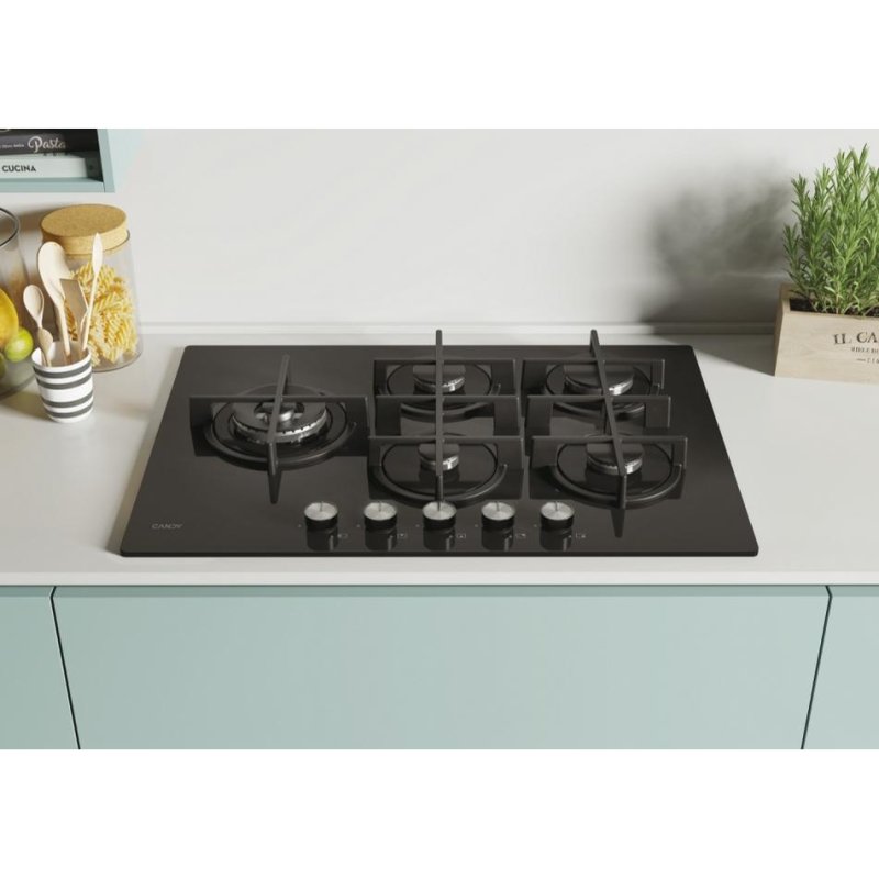 Plaque de cuisson Candy Essenza CDIV7GWLE4WB 60 cm verre trempé 5 foyers - vue 3