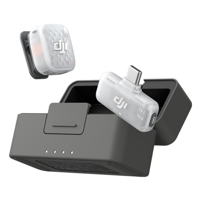 Microphone DJI Mic Mini 2S omnidirectionnel avec émetteur et récepteur mobile