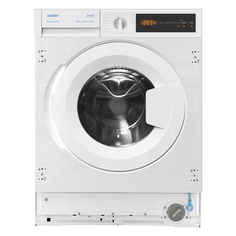 Lavadora Sauber Serie 5-BI8123 V Carga Frontal 8 Kg 1200 rpm A Blanca BLDC inverter