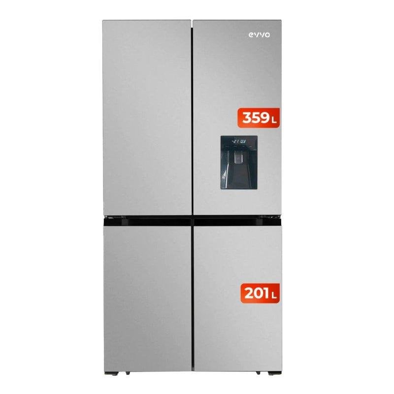 Frigorífico Americano Evvo F100x Total No Frost 190cm 560L Inox