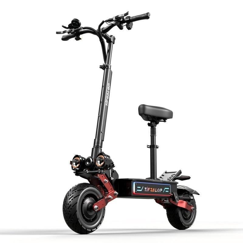 Patinete eléctrico Tifgalop 6000W Autonomía 100km Ruedas 11" Off-road Freno hidráulico