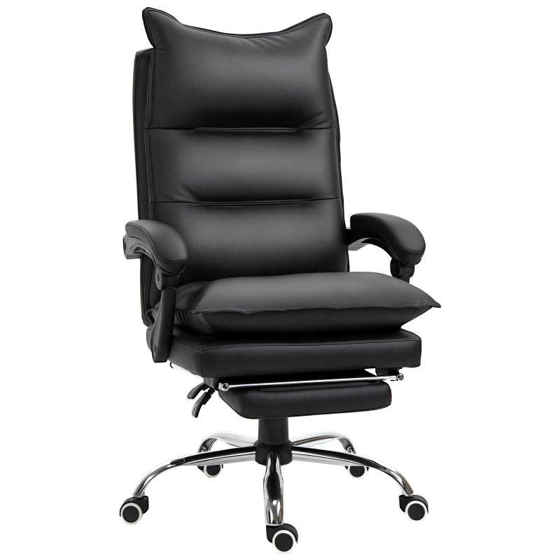 Sedia Ufficio Ergonomica Reclinabile Aosom 155 deg Poggiapiedi