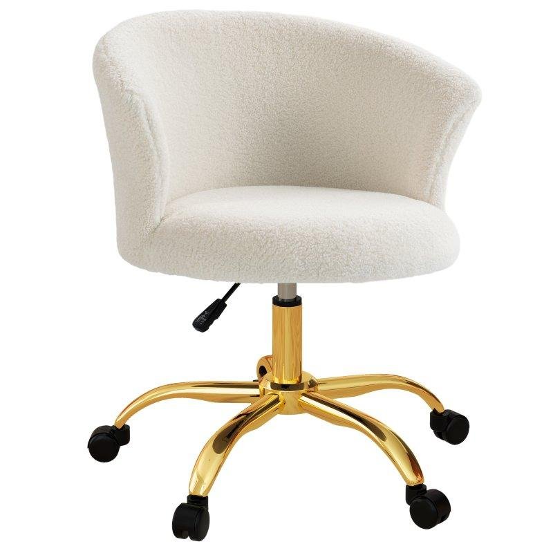 Sedia Da Ufficio Regolabile In Altezza Con Seduta Girevole Velvet Teddy B/I
