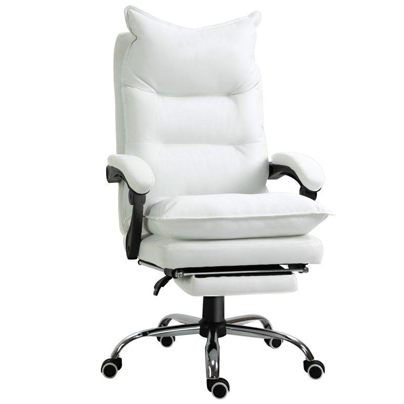 Sedia Ufficio Ergonomica Reclinabile 155 di Aosom con Poggiapiedi