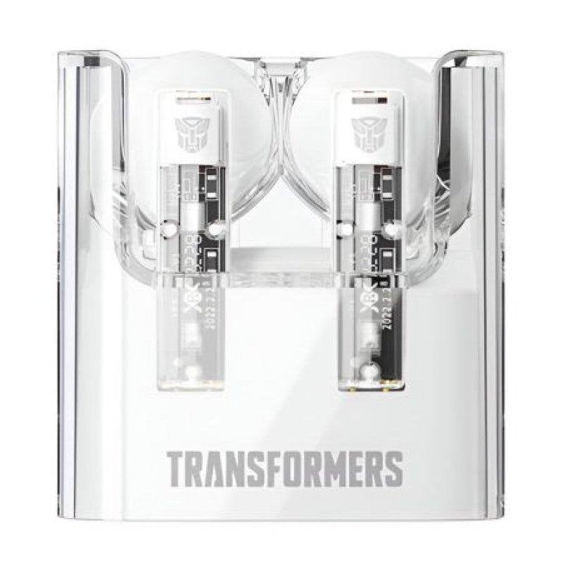 Auriculares Hasbro Transformers TF-T08 inalámbricos Bluetooth 5.3 con cancelación de ruido y micrófono blancos