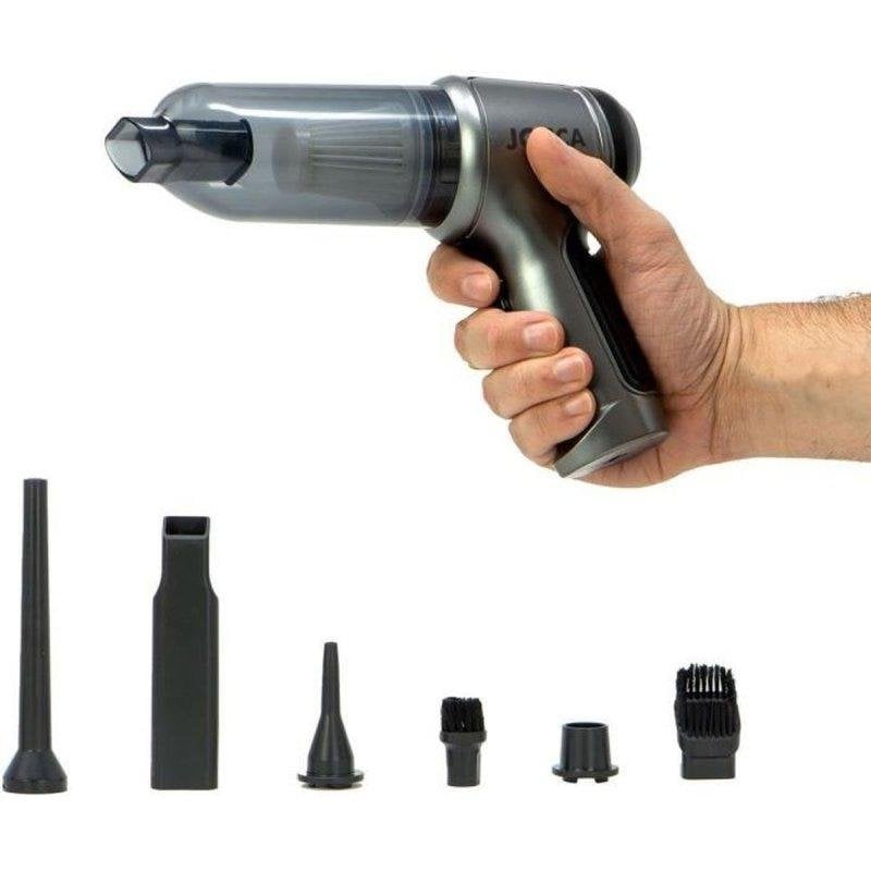 Handstaubsauger Kabellos Jocca 2000mAh HEPA 0,3L 2 Stufen Grau 6 Zubehörteile