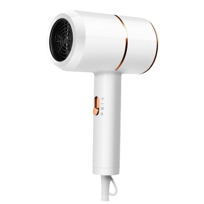Secador de Pelo Iónico Dam Electronics 800W 3 Velocidades Luz Azul Hidratante