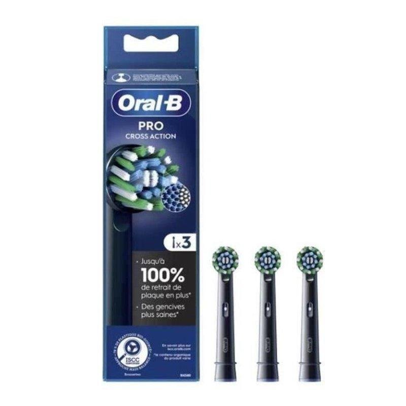 Recambio para Cepillo Oral-B Pro Cross Action Black Pack 3 Unidades Filamentos en Cruz