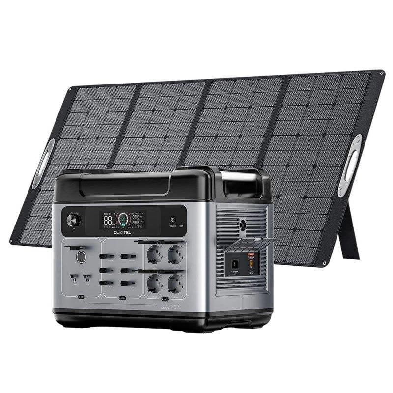Estación de energía Oukitel P2001 Plus 2048Wh 13 puertos LiFePO4 Pantalla LCD Cargador solar