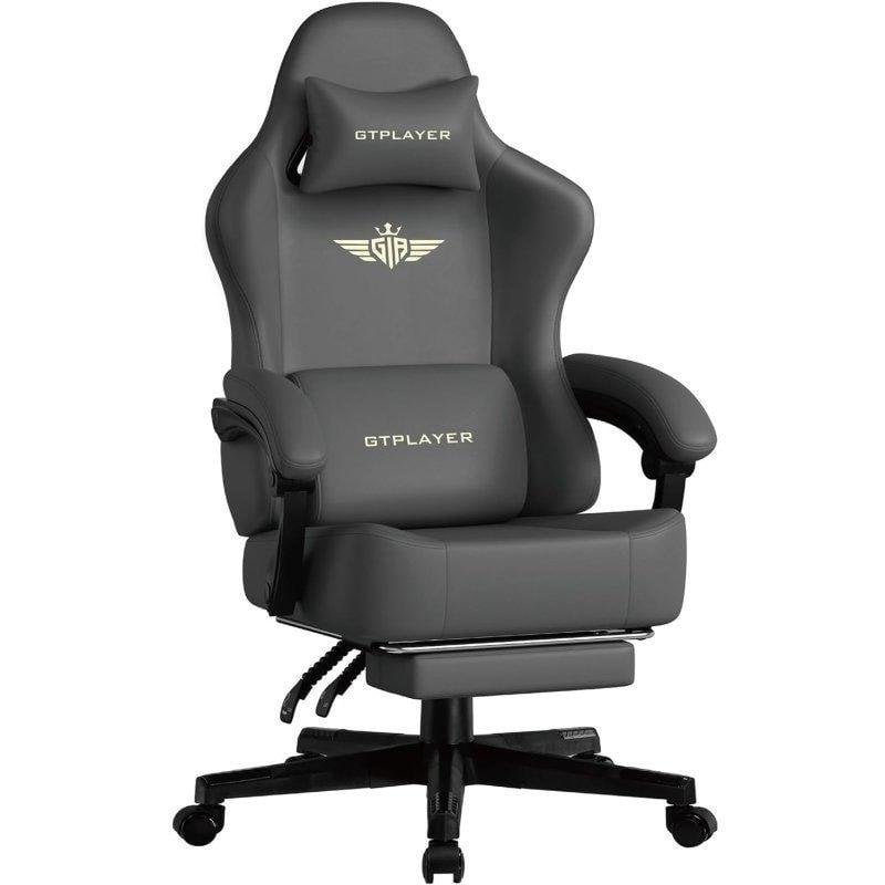 Cadeira gaming GTPLAYER Ergonomica 160 deg reclinável apoio de pés