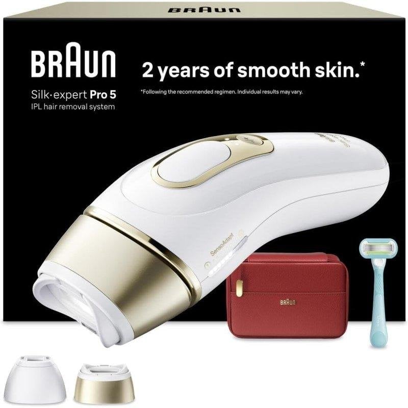 Epilatore Luce Pulsata Braun Silk-Expert Pro PL5221 10 Livelli 2 Testine