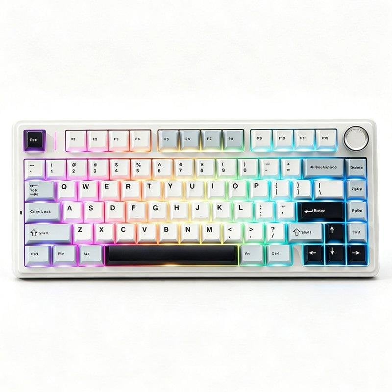 Teclado Aula F75 mecánico gaming inalámbrico 75% gasket hot-swap