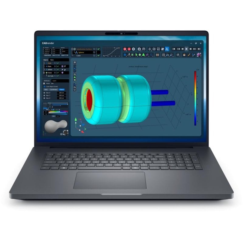 Portátil DELL Pro Max 18 Plus 18" Intel Core Ultra 7 265HX 32GB DDR5 1TB SSD RTX PRO 2000 Blackwell profissional Windows 11 Pro