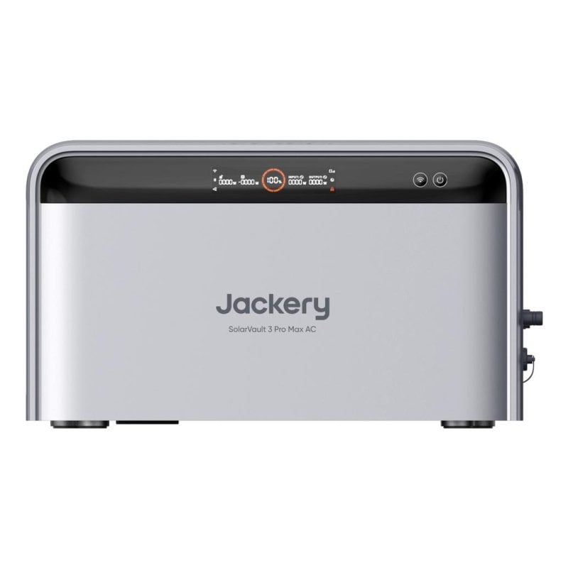 Estación de energía Jackery SolarVault 3 Pro Max 2520Wh 1 puerto AC Batería LiFePO4 Pantalla LCD Carga solar y AC