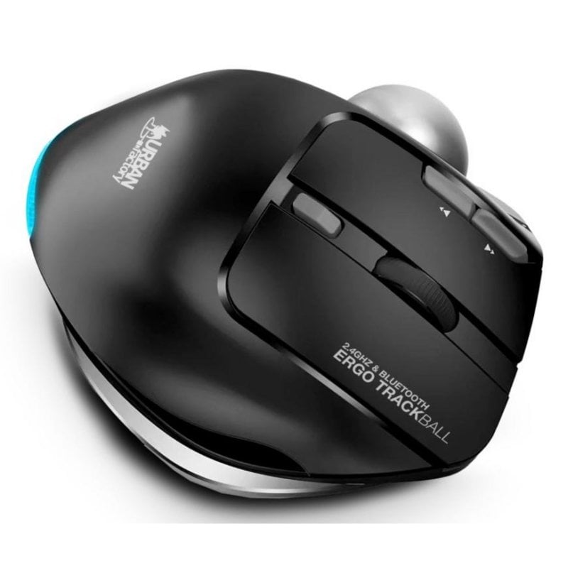 Urban Factory Ratón EMT01UF Bluetooth RF Sans Fil 4800 DPI Noir Multi-Éclairage