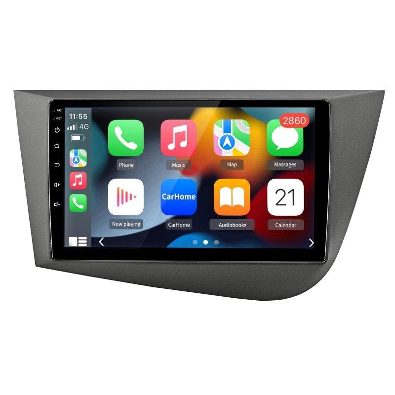 autoradio android 9 junsun seat leon 2005-2012 carplay android auto gps