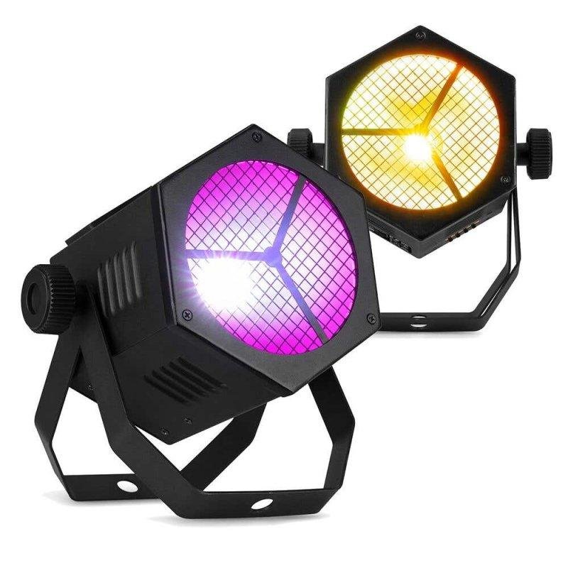 Foco LED par retro BeamZ RB40 pack 2 para interior 40W COB RGBW