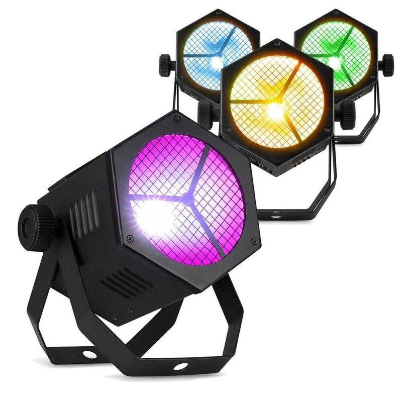 Pack 4 Focos LED Par Retro BeamZ RB40 RGBW 40W DMX para Interior
