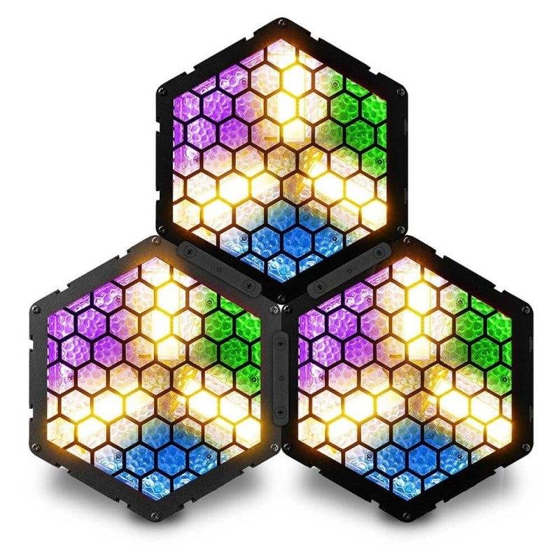 Pack 3 Cegadoras Retro BeamZ RB90 LED Blanco Cálido RGB 3x30W Control DMX
