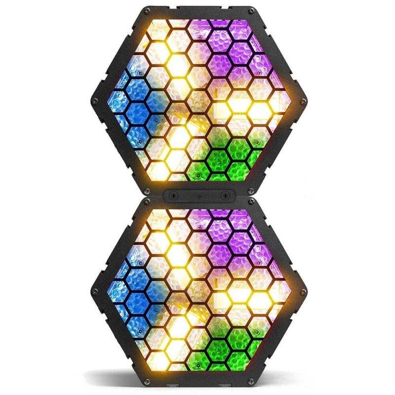 Pack 2 Cegadoras Retro LED BeamZ RB90 Blanco Cálido y RGB con Control DMX