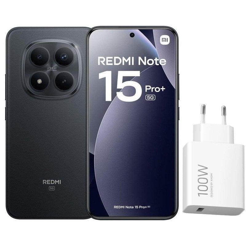 Xiaomi REDMI Note 15 Pro Plus 5G 8GB 256GB 6.83" Negro Incluye Cargador 100W