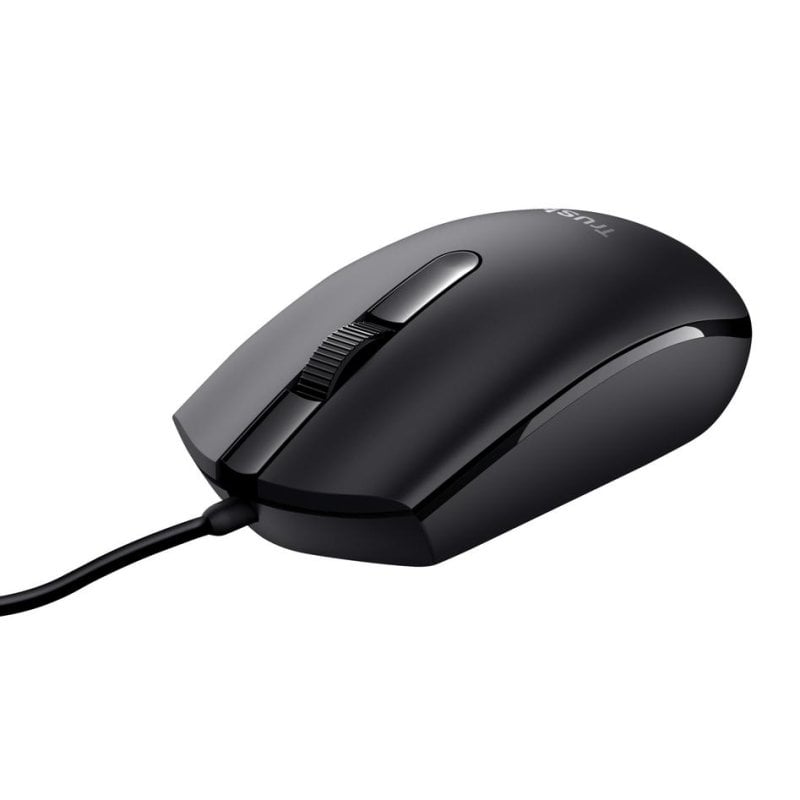 Mouse Trust Basi USB 1200 DPI Nero Ambidestro 3 Pulsanti Cavo