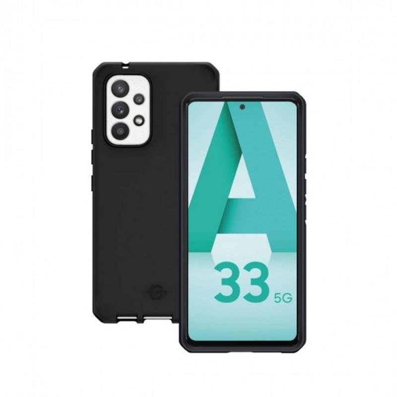 Funda para móvil Mobilis Spectrum Cover case Polímero Negro Antibacteriana para Galaxy S23