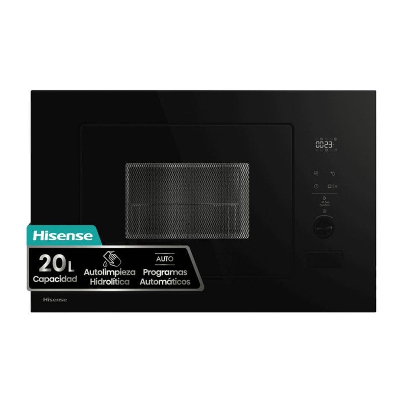 Microondas Hisense BIM320G52BG 20 litros 800W con Grill y autolimpieza