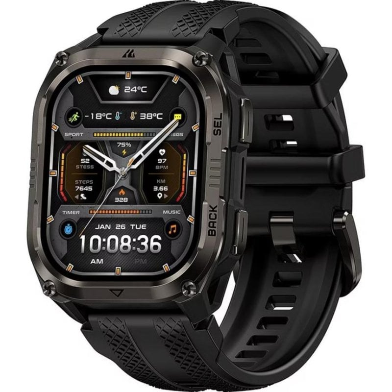 Kospet Pulse2 Bluetooth GPS AMOLED 1,69" Negro Correa única