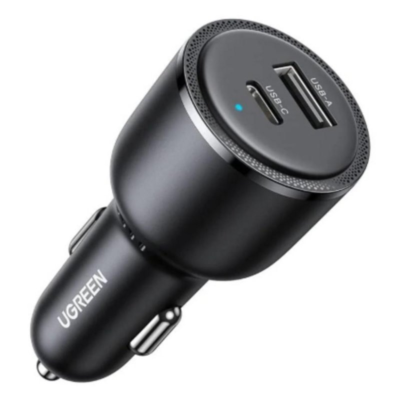 Cargador Coche Ugreen USB-C 63W PD 3.0 QC 3.0 Negro