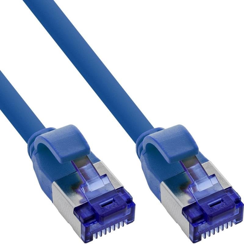 Cable de red InLine Cat6a S/FTP Azul 0,3 m Compacto