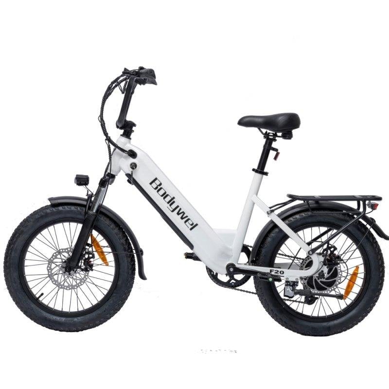 Bicicleta Eléctrica Bodywel F20 500W 48V 15Ah 20" Blanca