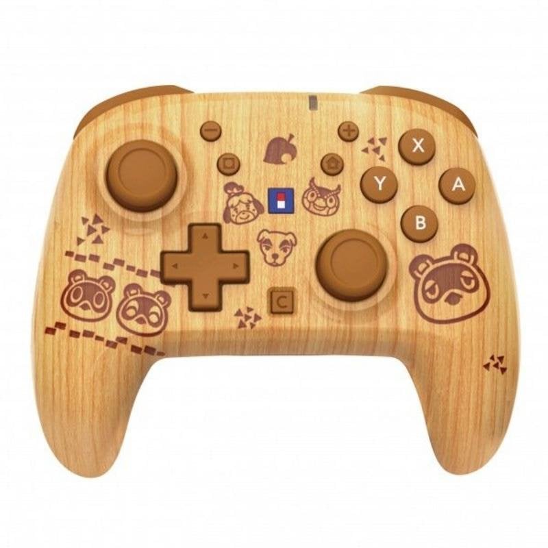 Drahtloser HORI HORIPAD Turbo Wood Brown Controller fuer Nintendo Switch und Switch 2