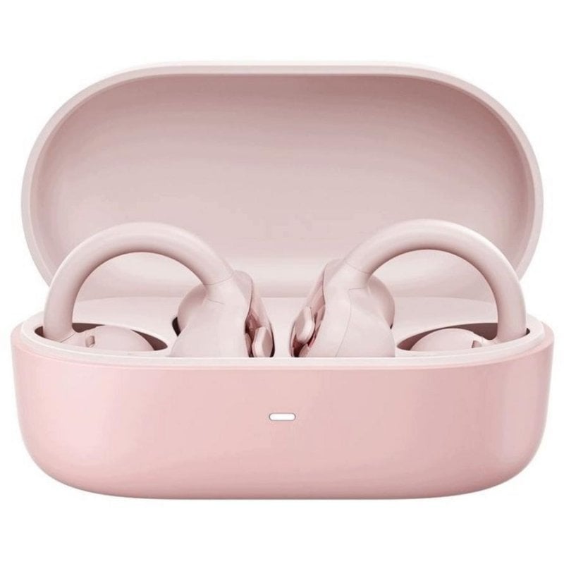 Auriculares Lenovo X500 clip-on abiertos con cable para música y llamadas rosa