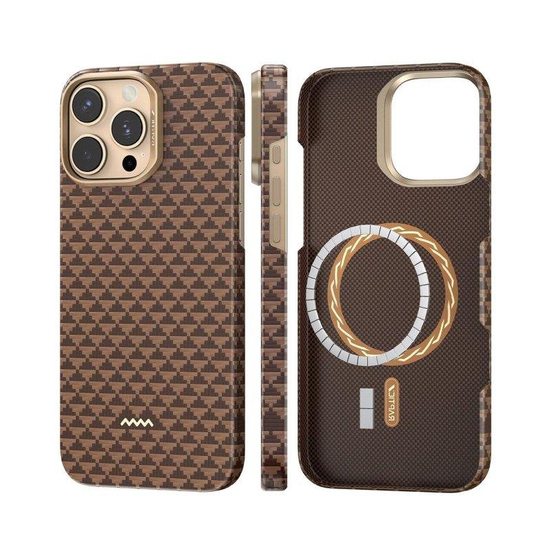 Funda para móvil Raptic Skin Origin Humble Fibra de Aramida Negra para iPhone 16 Pro
