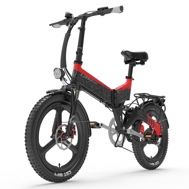 Bicicleta Eléctrica Lankeleisi G650 500W 48V Plegable 20"