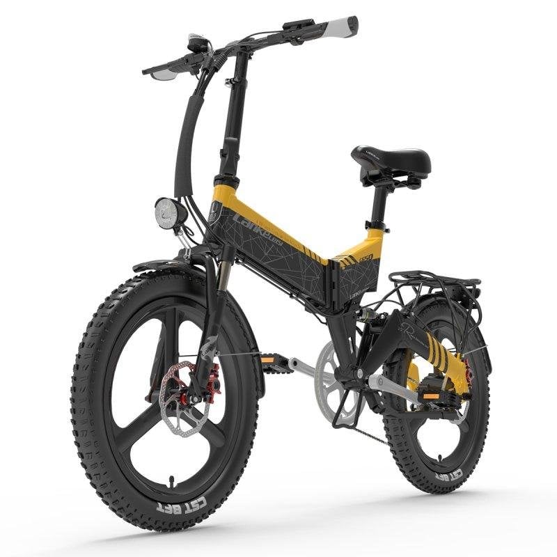 Bicicleta eléctrica Lankeleisi G650 plegable 500W 48V 12,8Ah 20" suspensión integral