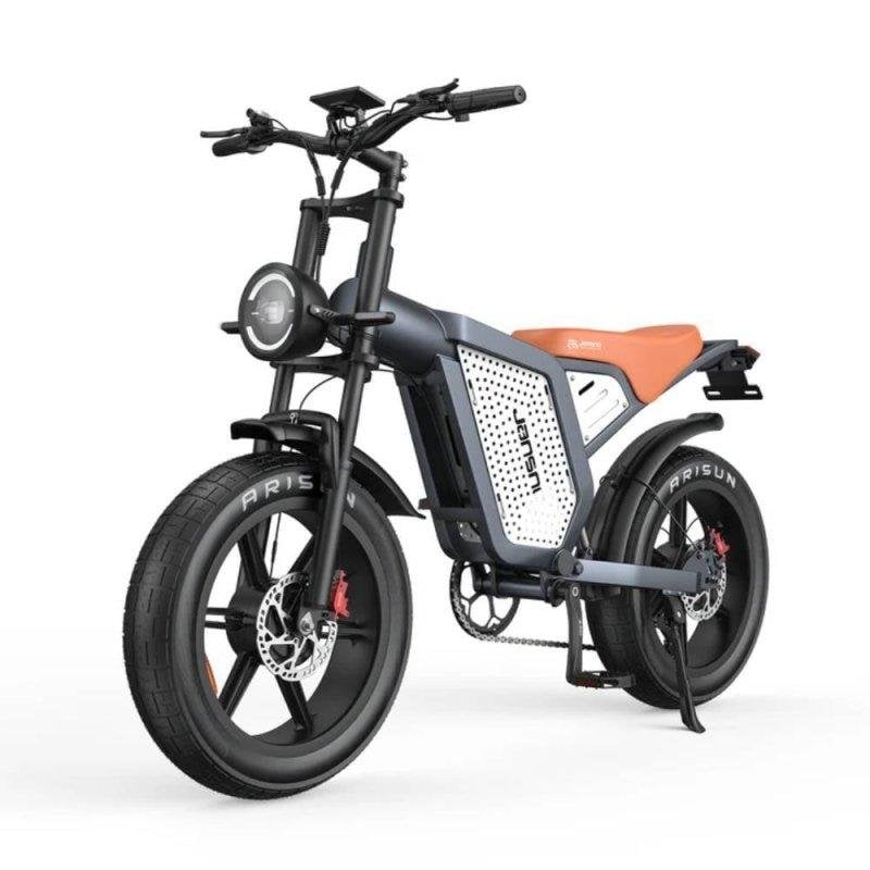 Bicicleta eléctrica Jansno X60 doble motor 750W, batería 48V 23Ah, plegable