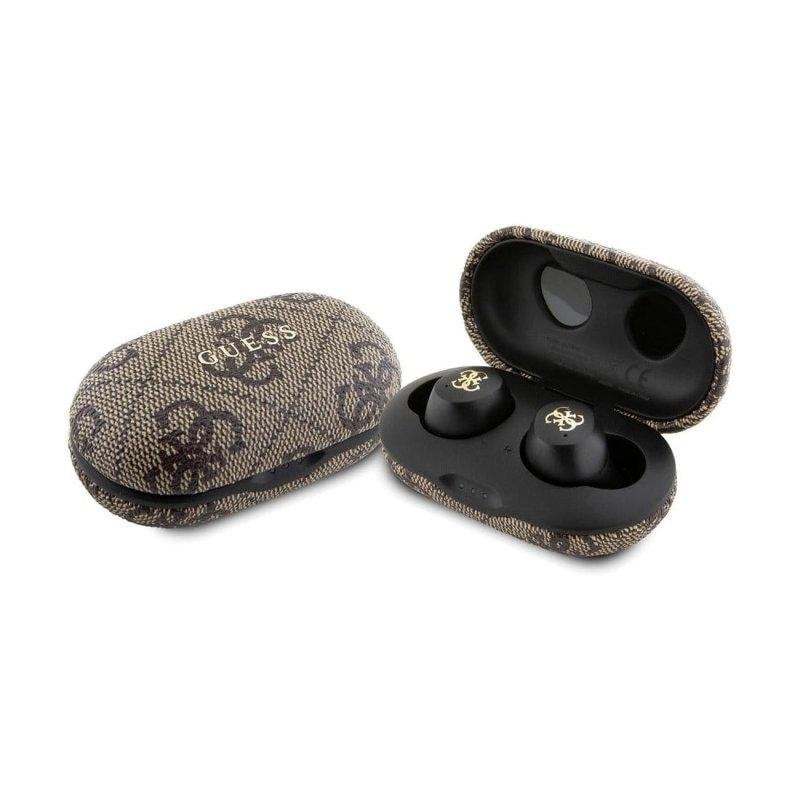 Auriculares Guess TWS ENC inalámbricos Bluetooth con Cancelación de Ruido y estuche marrón