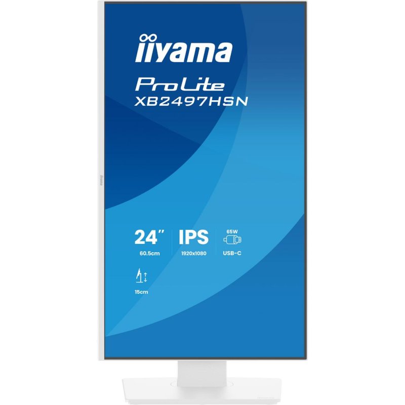Écran PC iiyama ProLite XB2497HSN W1 23 8 Full HD 100Hz IPS USB C Haut parleurs Hauteur Ajustable