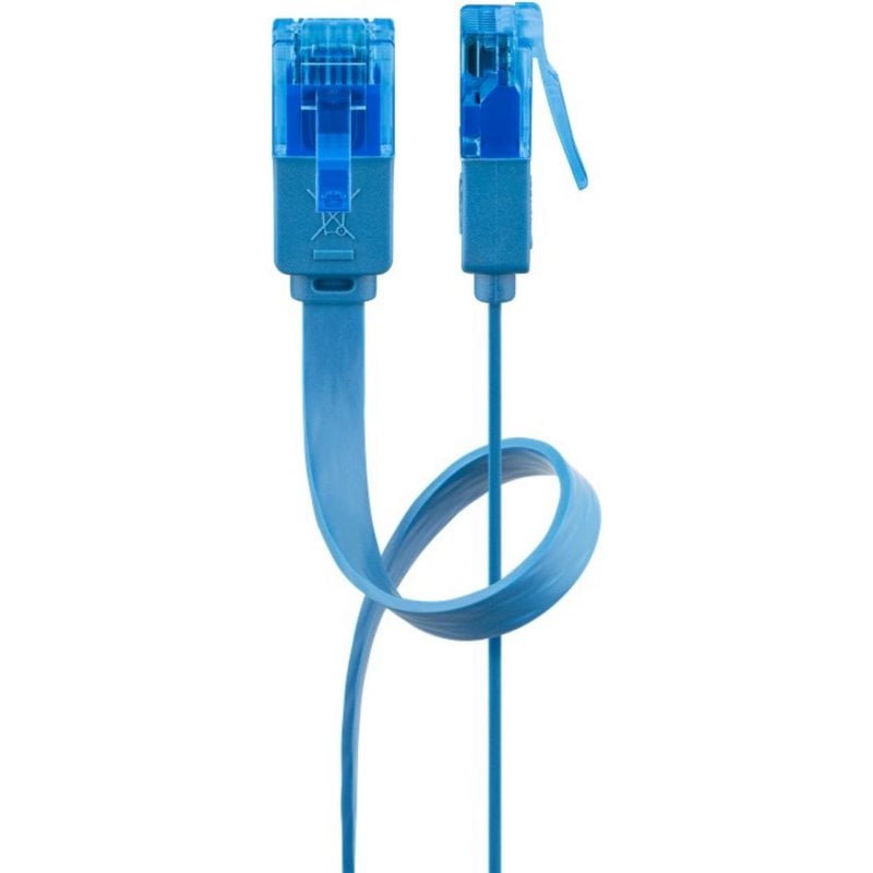 Cable de red Goobay 96306 Cat6a U/UTP 1 m Azul