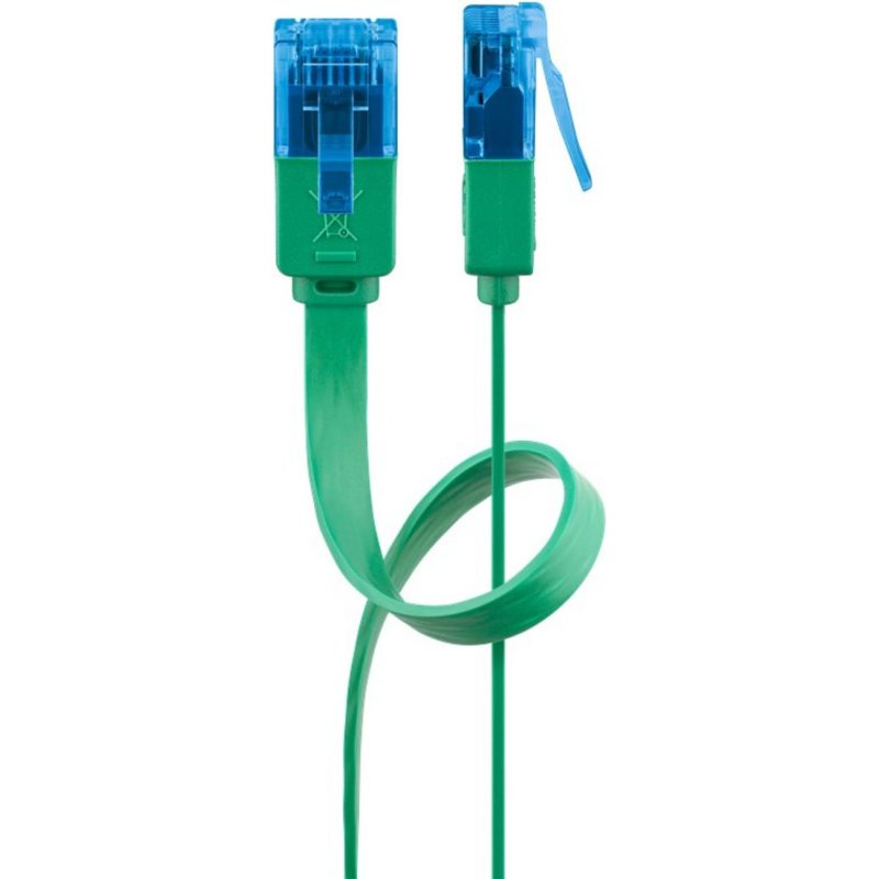 Cable de red Goobay 96308 Cat6a UTP 1 m verde