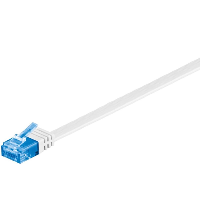 Cable de red Goobay 96314 1 m Cat6a U/UTP RJ-45 Blanco