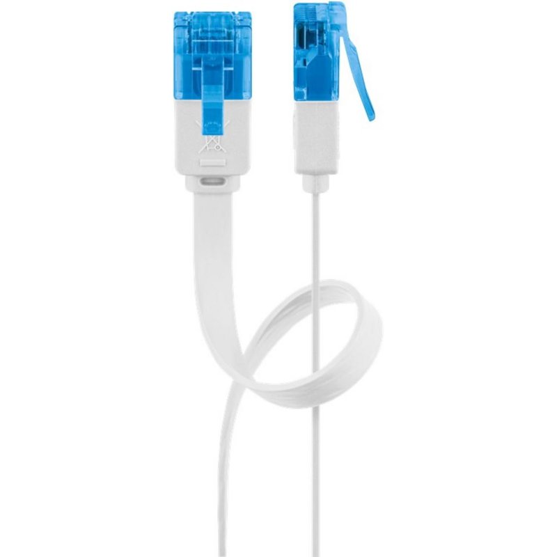 Cable de red Goobay 96325 Cat6a U/UTP RJ-45 2 m Blanco