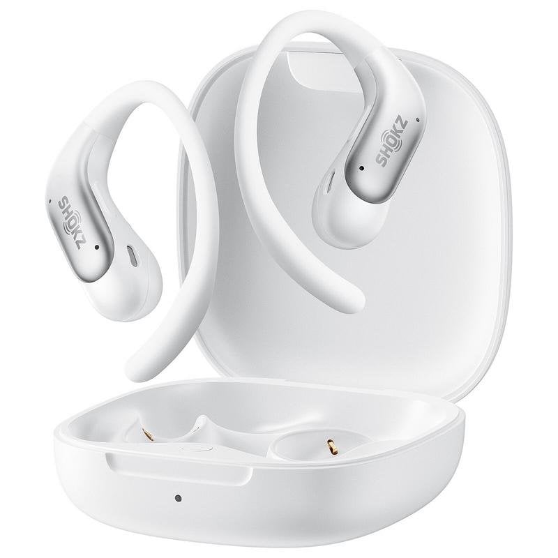 Auriculares Shokz OpenFit Air 2 inalámbricos Bluetooth 6.1 con micrófono y diseño abierto blanco